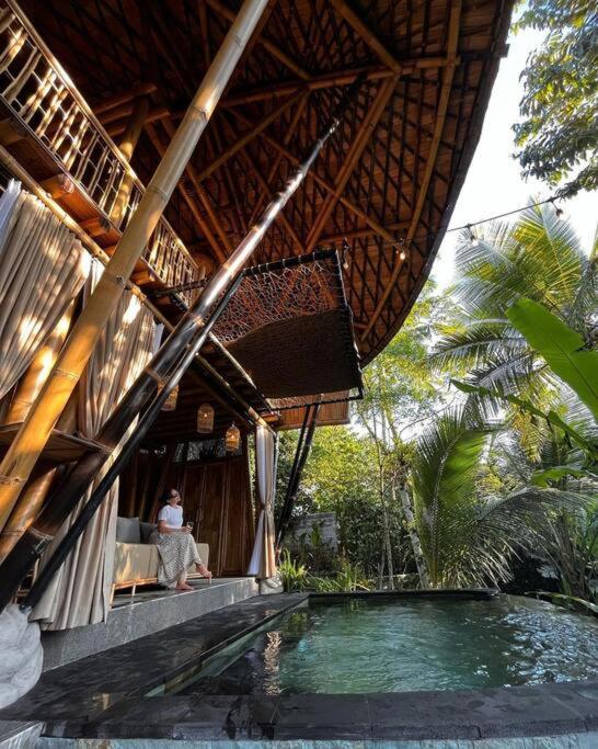 Eco Bamboo Island Bali - Bamboo House #4 Villa Selat Kültér fotó