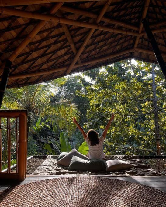 Eco Bamboo Island Bali - Bamboo House #4 Villa Selat Kültér fotó